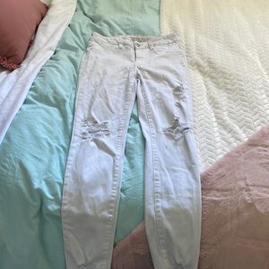 White jean,American eagle.